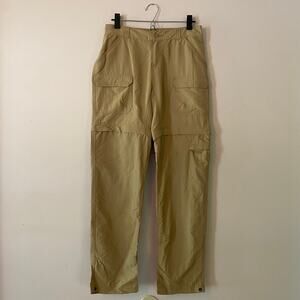 Royal Robbins Women's size 4 Khaki Zip-Off Hiking Pants Gorpcore Camping Nylon